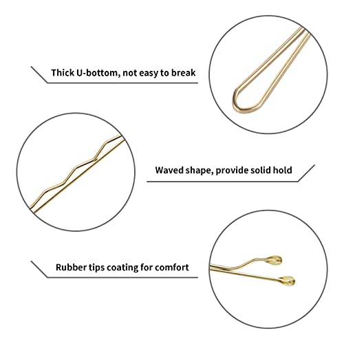 Vaincre Blonde Bobby Pins 150 Count with Storage Case for Hair Buns