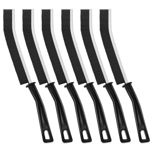 6-Count Hard Bristle Crevice Cleaning Brush Set for Narrow Gaps