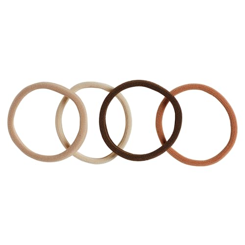 Goody Ouchless Sweater Hair Ties for Thick Hair, 8 Count Warm Tones
