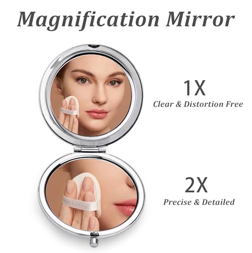 Personalized Compact Mirror Custom Engraved Gift for Daughter
