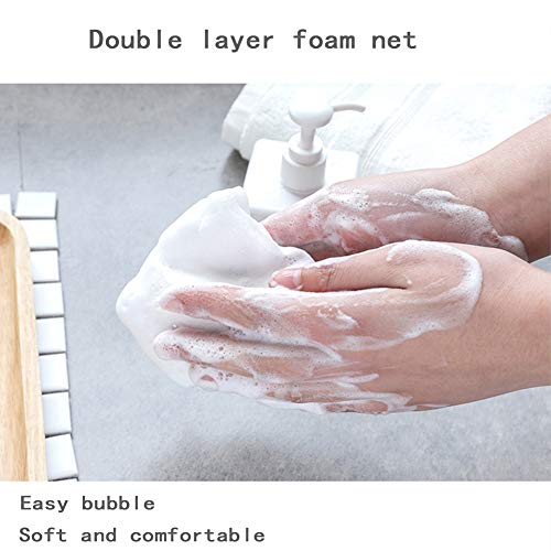 INVODA Double Layer Mesh Soap Saver Bag and Foam Net 10 Pack