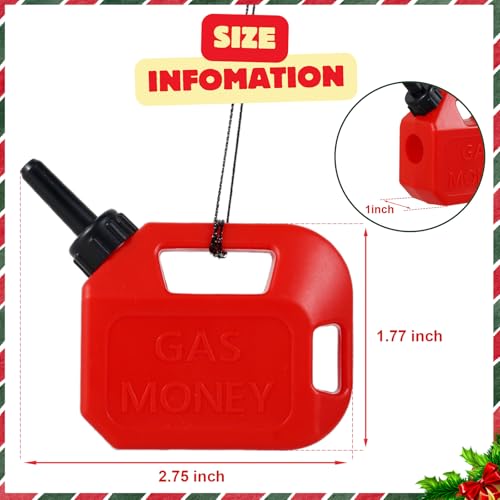 Gas Money Gift Can - Funny Cash Holder Christmas Ornament for Students