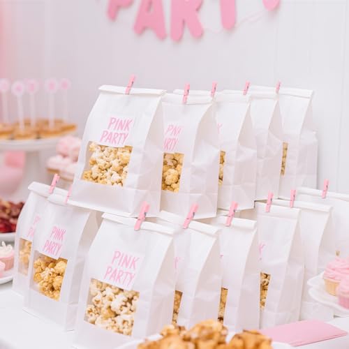 100PCS Pink Mini Clothes Pins - Tiny Clips for Crafts & Photos