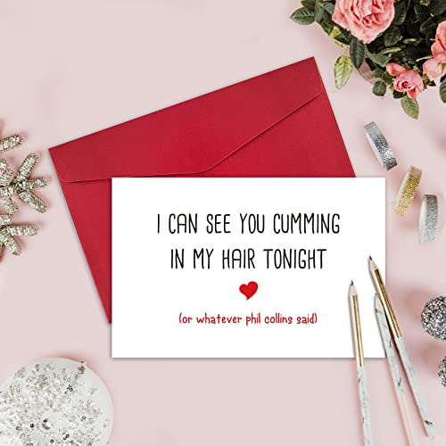 Naughty Valentine's Day Card for Him | Leinessy Anniversary Gift