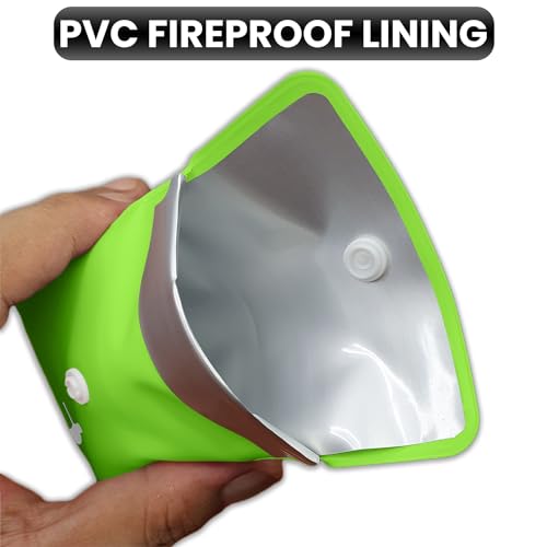 Jeuristic Portable Pocket Ashtray Pouch - Fireproof & Smell Proof (4 Pack)