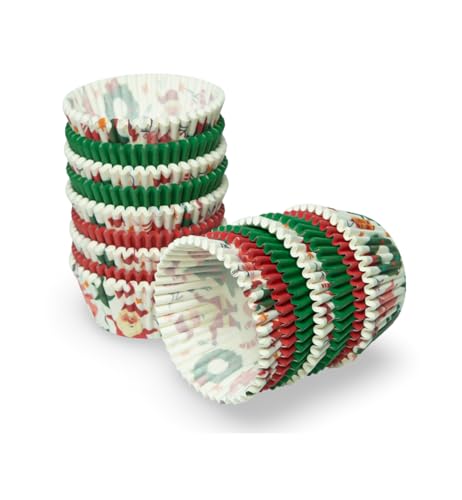 Happy Hippo 500 Count Christmas Cupcake Liners & Muffin Baking Cups