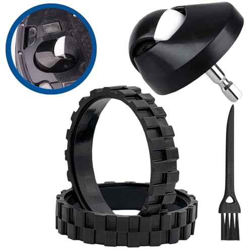 Replacement Tires and Front Caster Wheel for iRobot Roomba - 2 Pack