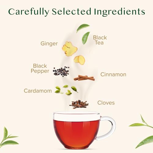 VAHDAM Ginger Masala Chai Tea - 3.53oz (Pack of 2) Loose Leaf