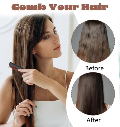 3-Piece Professional Hair Teasing Comb Set for Volume Boost and Backcombing