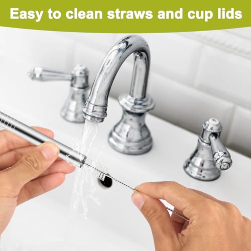 Reusable Metal Straws for Owala FreeSip Water Bottles - 6 Pack