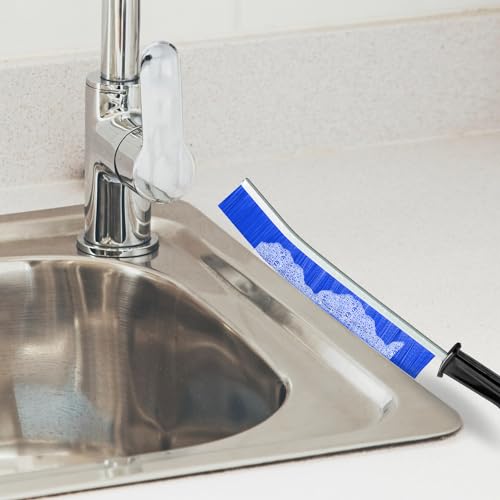 JHBEEY 3 Pack Crevice Cleaning Brushes Hard Bristle Gap & Grout Cleaners