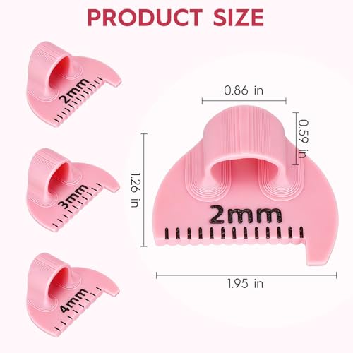 BUSHIBU Edge Stitch Lock & Sewing Gauge - 2mm/3mm/4mm Ruler Tool