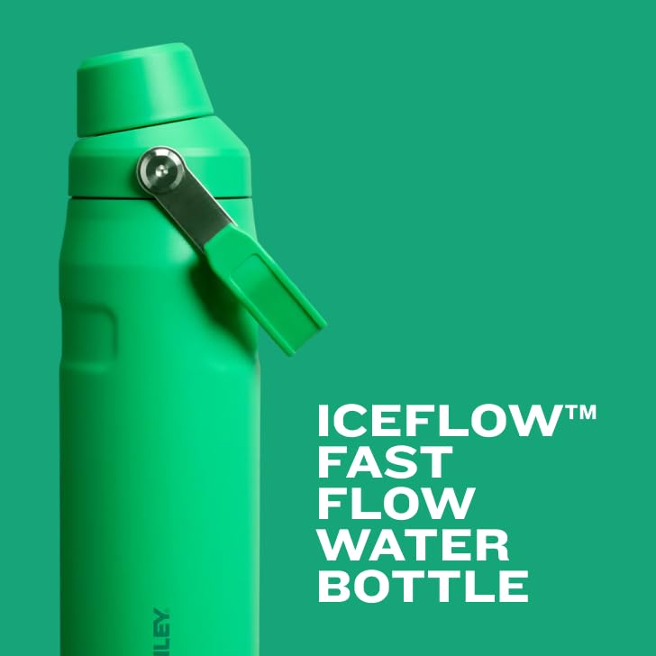 Stanley IceFlow Fast Flow Water Bottle 36 oz | Angled Spout Lid | Lightweight and Leakproof for Travel and Sports | Insulated Stainless Steel | BPA-Free | Lilac