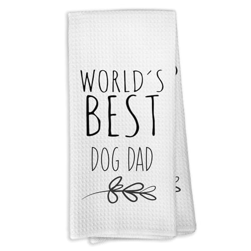 Dog Dad Kitchen Towels - 16x24 Inch Multipurpose Gift