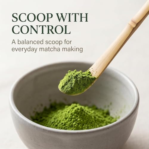 Japanese Chashaku Matcha Scoop - 18cm Bamboo Tea Spoon