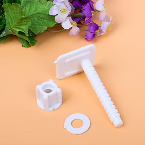 Universal Toilet Seat Hinge Bolts and Nuts Replacement Set - 2 Pairs