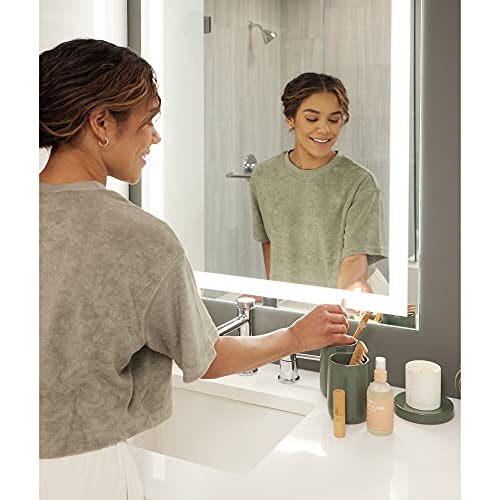 iDesign Ceramic Tumbler Cup, Moss - Multi-Purpose Organizer