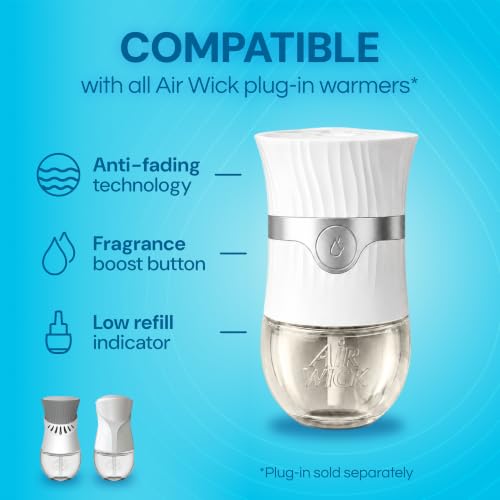 Air Wick Fresh Linen Plug-In Scented Oil Refills, 10 Count