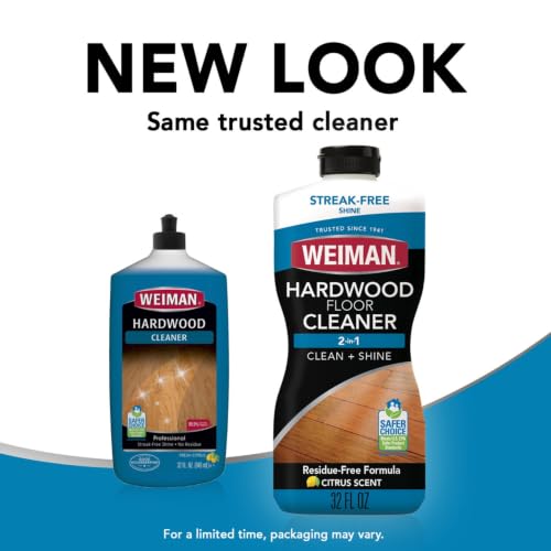 Weiman Hardwood Floor Cleaner 32 oz - Streak-Free Finish, Safe for Finished & Laminate Floors (Pack of 1)