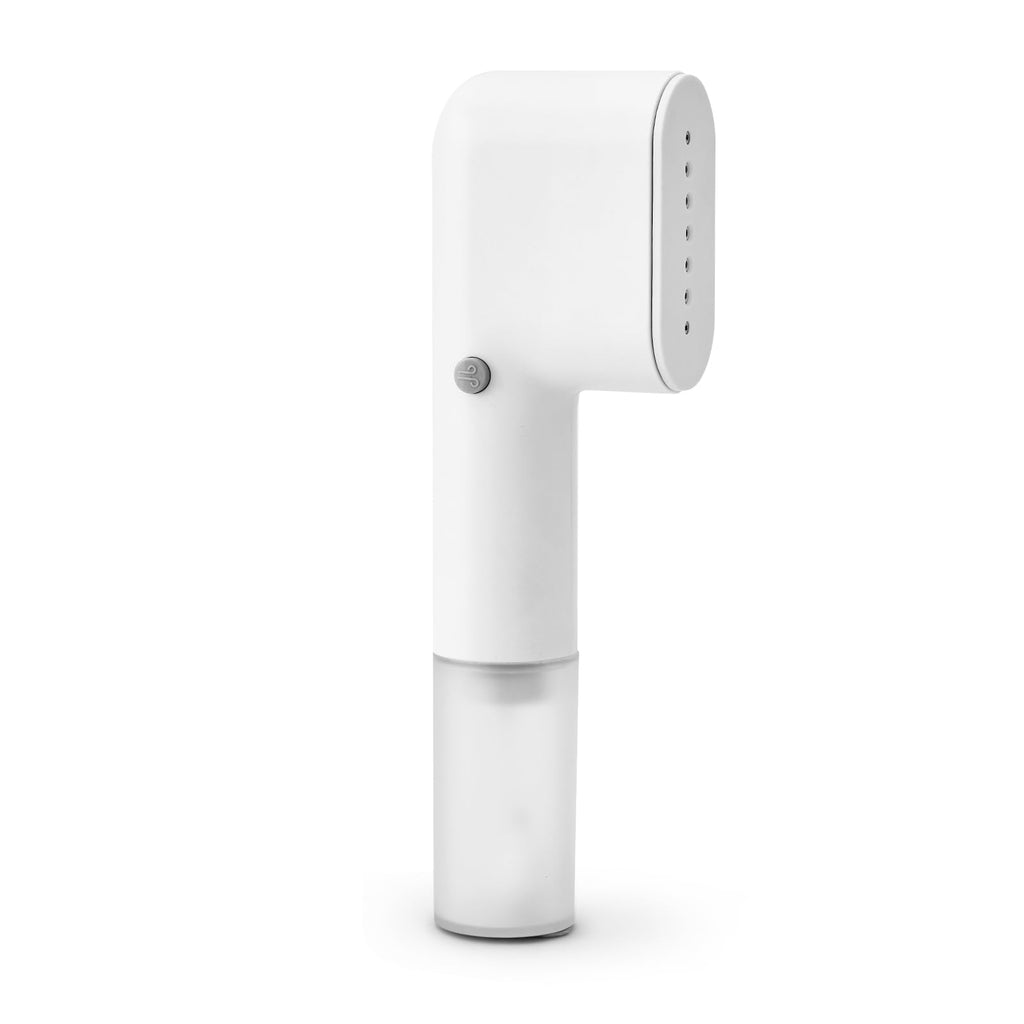 olayks Handheld Steamer for Clothes,Fashion Portable Handheld Garment Steamer, 15S Heat Up, Travel Mini Steamer ＆ Iron 2 In 1, 1.1lbs, Fabric Wrinkle Remover for Home Travel, White,120V