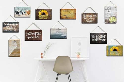Welcome Snowman Wooden Wall Art Sign - 8x12 Inch Rustic Decor