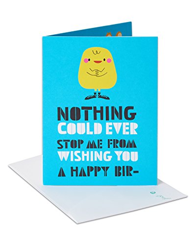 American Greetings Funny Birthday Card with Distracted Squirrel Design