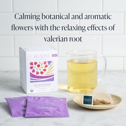 Valerian Dream Organic Herbal Tea Bags - Caffeine Free, 15 Count