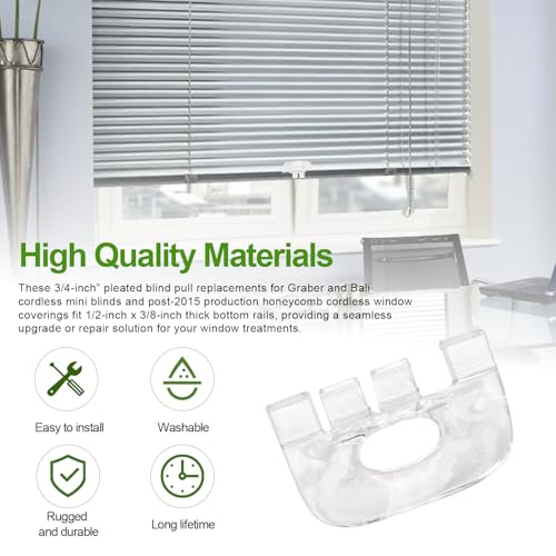 Replacement Handles for Graber & Bali Cordless Honeycomb Shades (3 Pack)