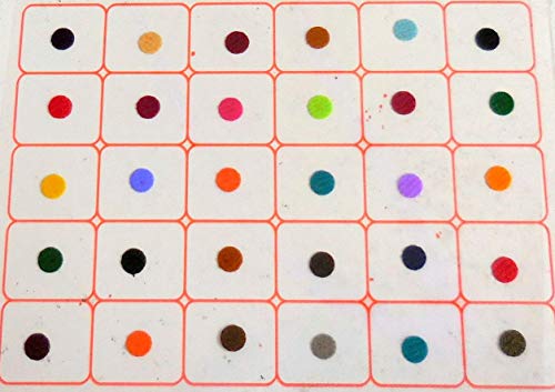 IS4A Velvet Bindi 360 Pcs Multicolor Round Dot Forehead Stickers