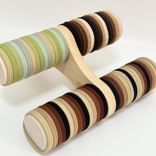 Jseng 15 Pack Seamless Hair Ties - Ultra Soft Stretchy No Damage Elastic