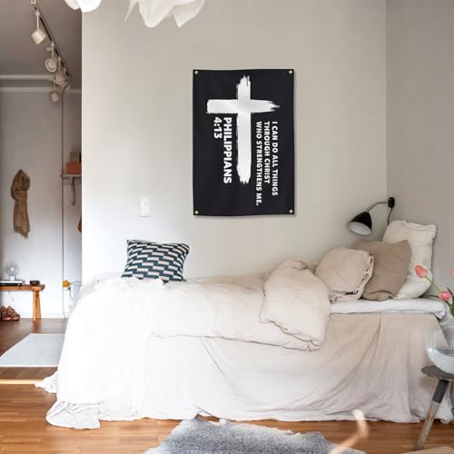 Philippians 4:13 Christian Flag - 2x3 ft Inspirational Decor