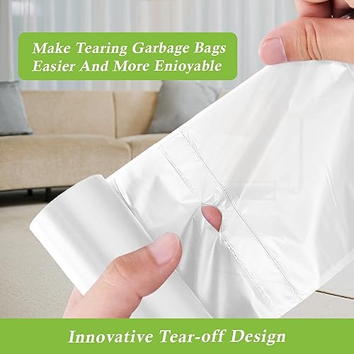 RayPard 200 Count Small Clear Trash Bags - 2 Gallon, Leakproof