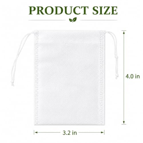 Disposable Tea Filter Bags for Loose Leaf Tea & Coffee 200 Pcs