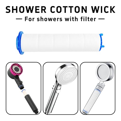 3.2" Shower Head Filter Cartridge - 12Pcs PP Cotton Replacement
