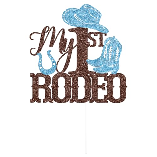 My 1st Rodeo Cake Topper - Western Cowboy Birthday Decor