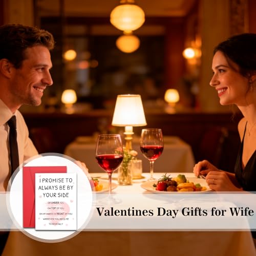Perleddom Romantic Anniversary and Valentine Greeting Card for Husband and Wife