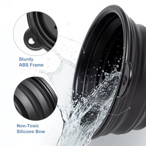 SPOSAFE Foldable Shaving Soap Bowl – Portable Silicone Lather Cup for Wet Shaving