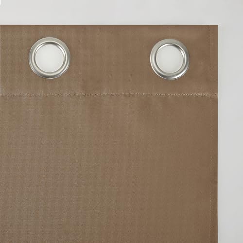 Sun Zero Easton Energy Saving Blackout Grommet Curtain Panel, 40" x 63", Barley