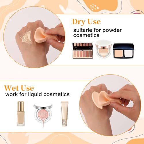 12 Pcs Round Makeup Sponges for Foundation & Liquid Concealer, Reusable