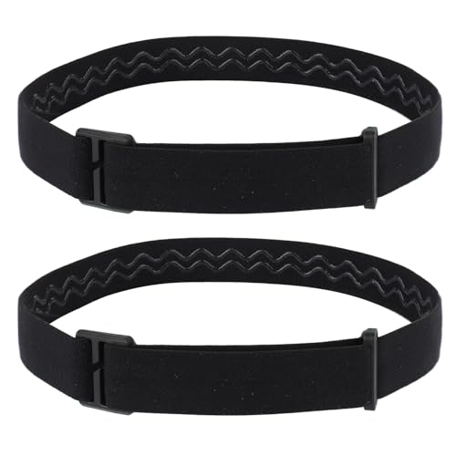 2pcs Elastic Headlamp Strap, Headlamp Band Replacement Head Lamp Comfort Belt Headlamp Headband Holder Headlamp Accessories Compatible with Black Diamond, Petzl, Princeton Tec, Fenix, Streamlight