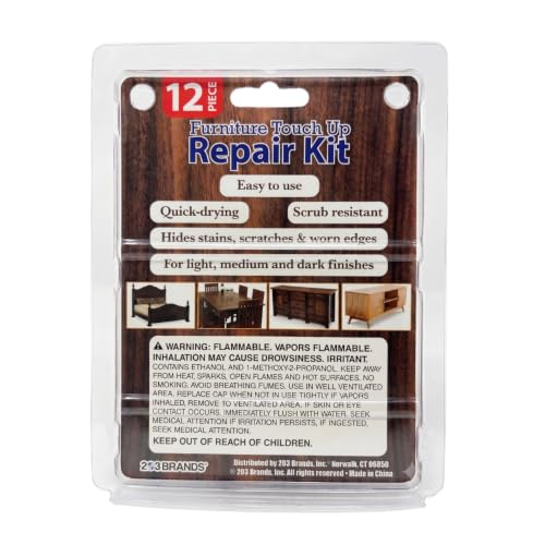 203 Brands 12-Piece Wood Furniture Repair Kit - Markers & Wax Sticks
