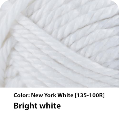 Lion Brand Hometown Yarn New York White - Super Bulky 1 Pack