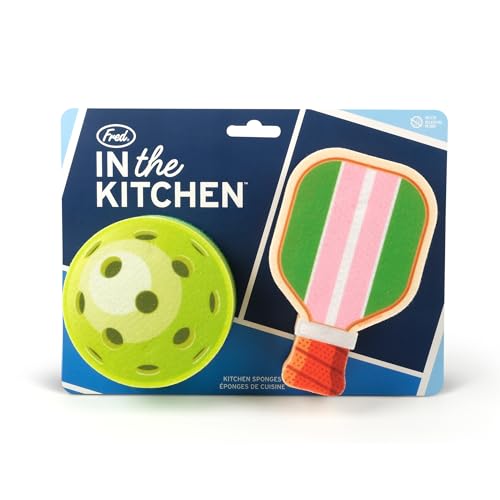 Pickleball Inspired Sponges Set of 2 - Durable Kitchen Cleaning Tool