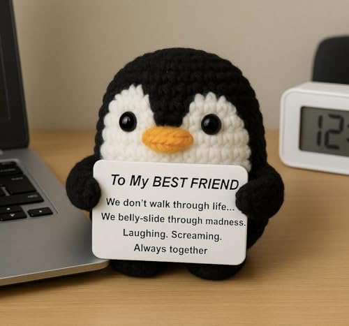 Handmade Crochet Mini Penguin Doll - Positive Gifts for Best Friends