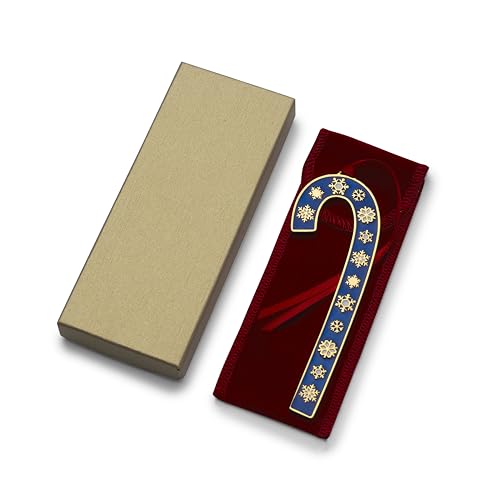Wallace 2024 Gold-Plated Enamel Candy Cane Ornament - Limited Edition