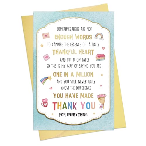 FLYAB Thank You Card 5.5"x8" with Envelope - One in a Million