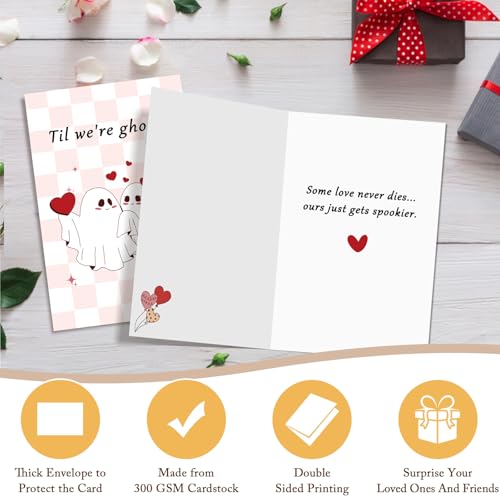 Cute Ghost Valentine's Day Card - Perfect for Him & Her