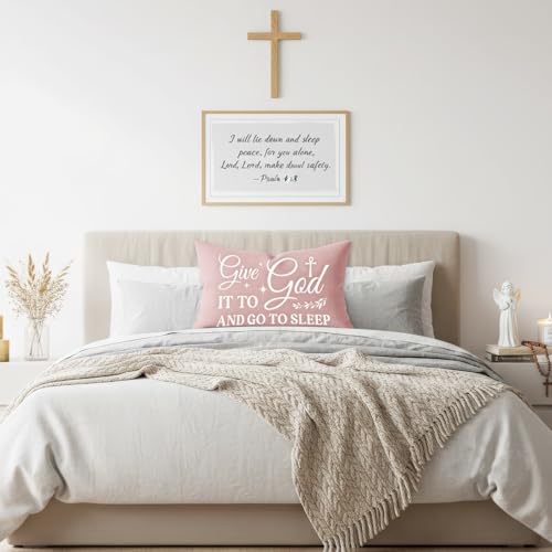 Give It to God Pillow Cover - 12x20 Inch Flannel Cushion Case