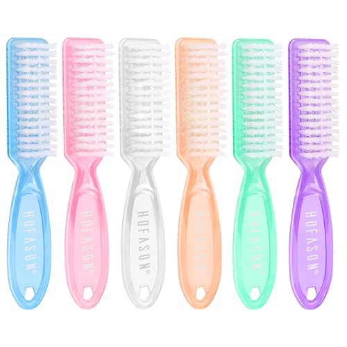 HOFASON 6 Pack Nail Brush for Cleaning Fingernails and Toes