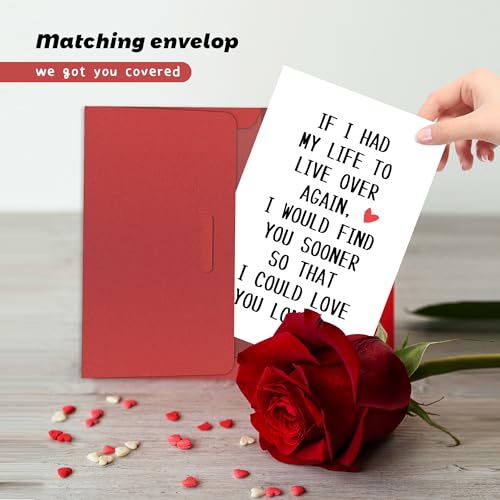 Funny Anniversary Card with Romantic Poem for Husband & Wife